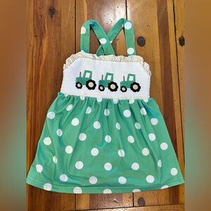 Sz4 Marie Nicole Smocked Tractor Top